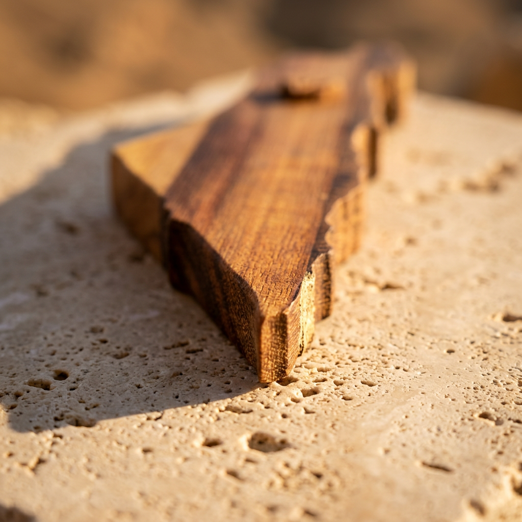 Mezouza Israël en bois