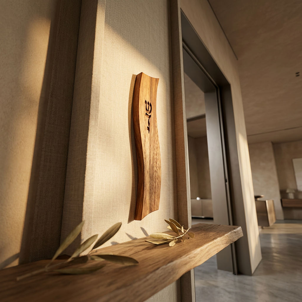 Mezouza Design en Bois Massif