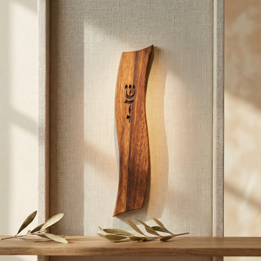 Mezouza Design en Bois Massif