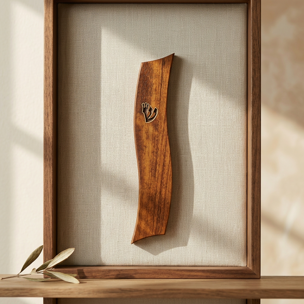 Mezouza Design en Bois Massif